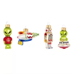 Image of Intergalactic Shaped Baubles (Set of 4)