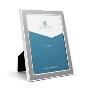 Image of Zilverstad Photo Frame Padua Design Brushed Aluminium Size 15X20cm