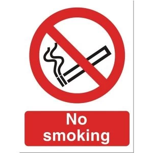 Image of Stewart Superior No Smoking Sign W150xH200mm Self Adhesive Vinyl