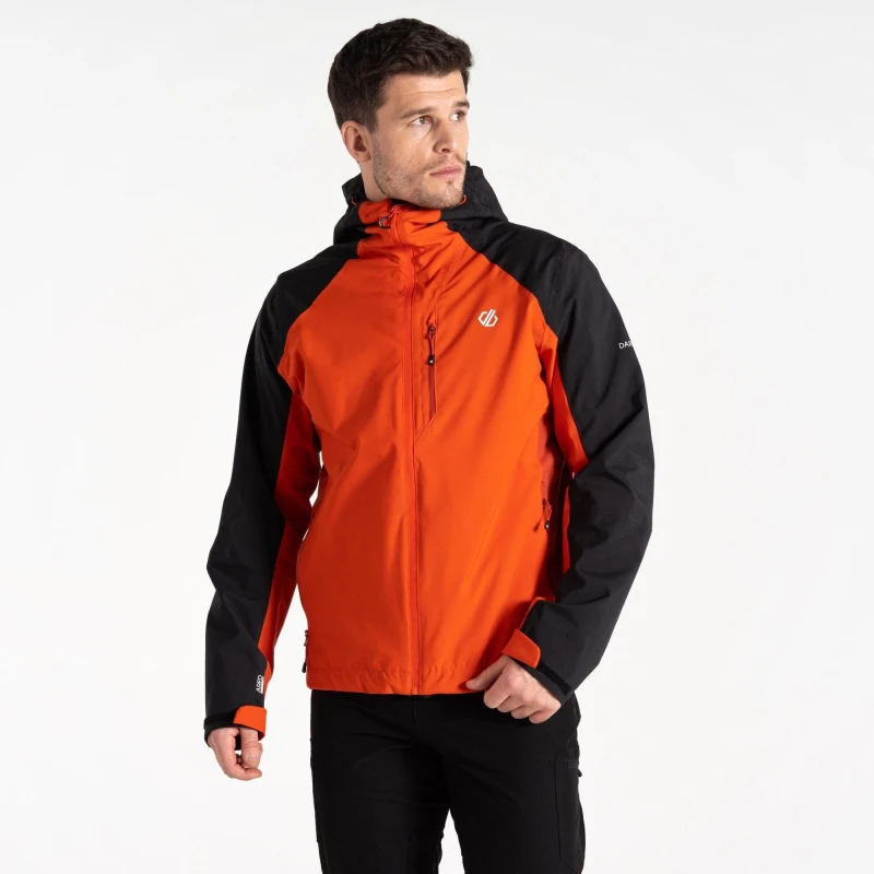 Image of Dare 2b Mens 'Torrek' Waterproof Jacket in Orange Size: Medium Orange Male M