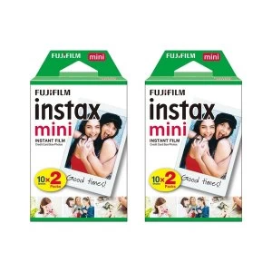 Image of Fujifilm Instax Mini Credit Card Size Glossy Photo Film x 40 Prints