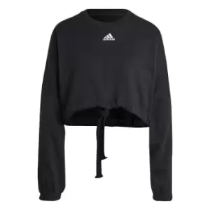 Image of adidas Dance Crop Versatile Sweatshirt Womens - Black
