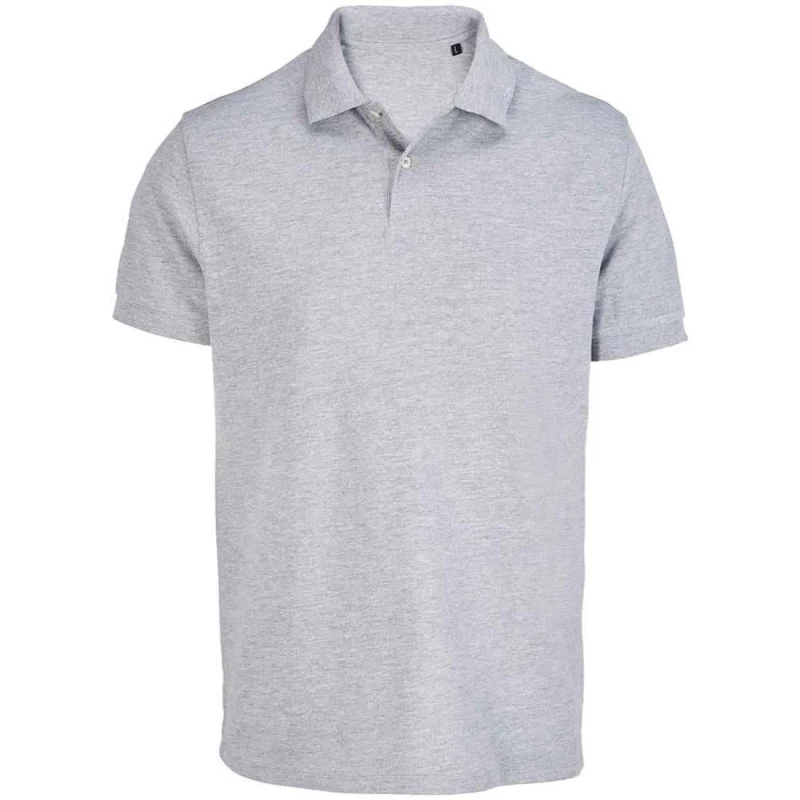 Image of SOL'S Mens Pacific Marl Pique Polo Shirt in Grey Size: Small Grey Male S