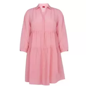 Image of Hugo Egy Tiered Dress - Pink