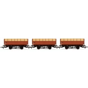 Image of Hornby 20T Coke Hopper Wagons Three pack British Railways Era 5/6 Model Train