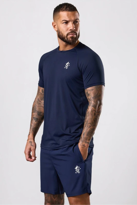 Image of GYM KING Mens Energy Tee Navy Size: XL Navy Male XL