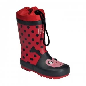 Image of Regatta Mudplay Junior Wellies - Ladybird