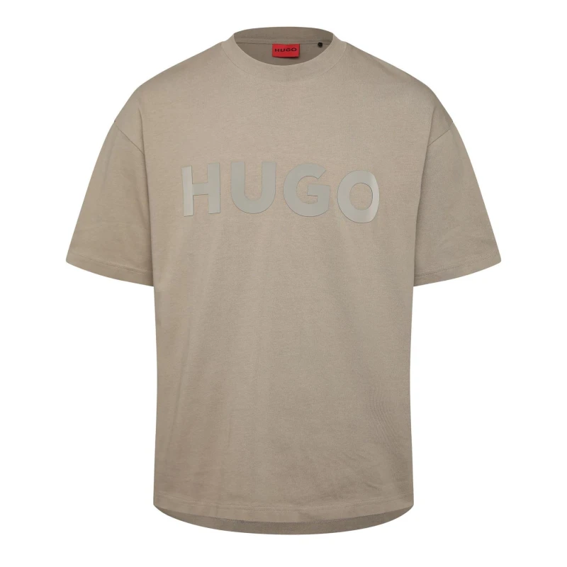Image of Hugo Dinkee Oversized Fit T-Shirt Brown male S