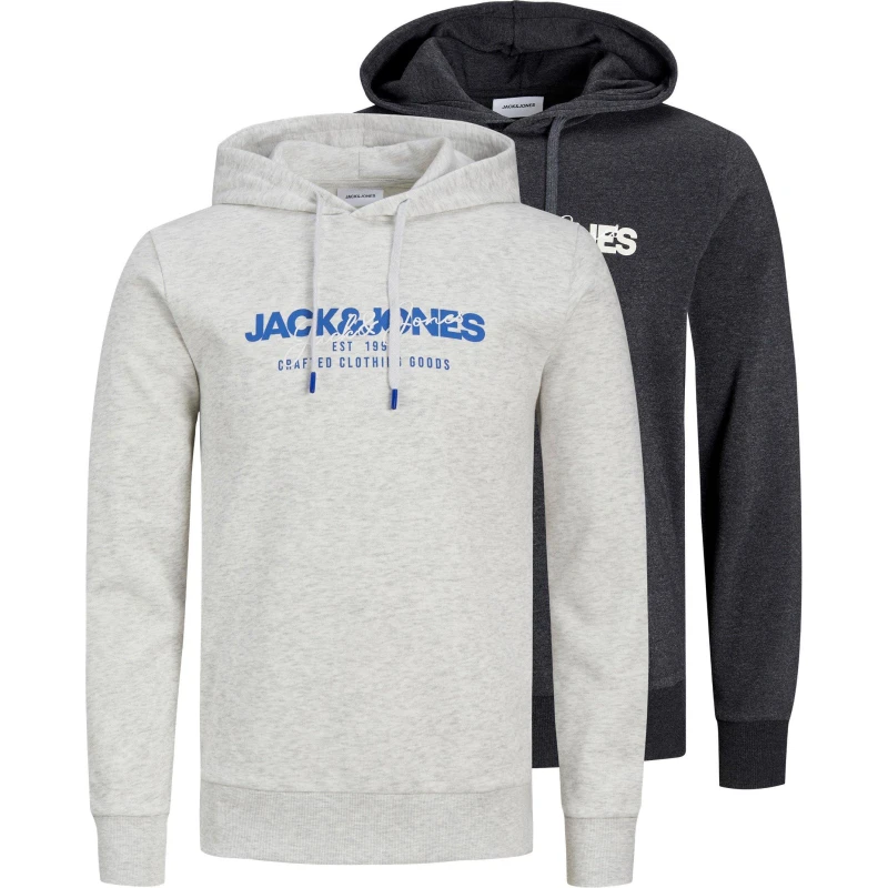 Image of Jack and Jones Alvis 2-Pack Hoodie - Multi Multi S