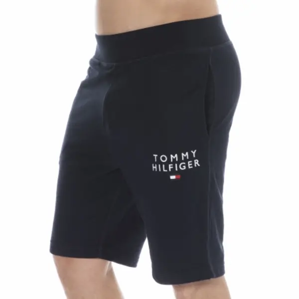Image of Tommy Hilfiger Embroidered Logo Shorts - Navy S