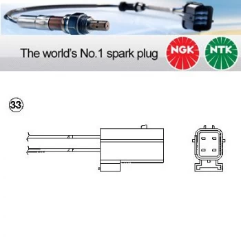 Image of 1x NGK NTK Oxygen O2 Lambda Sensor OZA527-E18 OZA527E18 (0430)