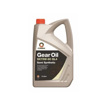 Image of COMMA Gear Oil SX75W90 GL-4 - 5 Litre - SXGL45L