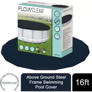 Image of Bestway - Flowclear Above Ground 16ft Steel Frame Swimming Pool Cover