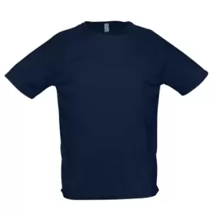 Image of SOLS Mens Sporty Short Sleeve Performance T-Shirt (3XL) (French Navy)
