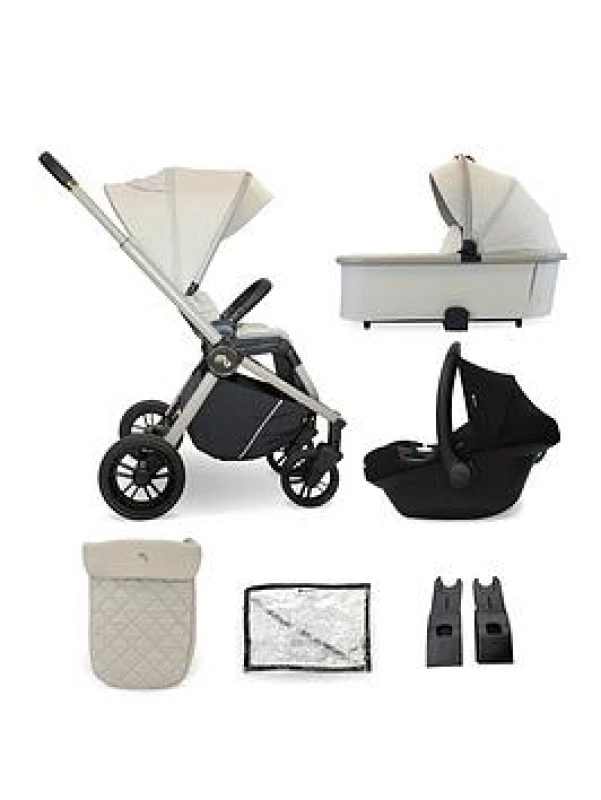 Image of My Babiie MB450 3-in-1 Travel System - Ivory, Ivory Ivory W5N5J Unisex
