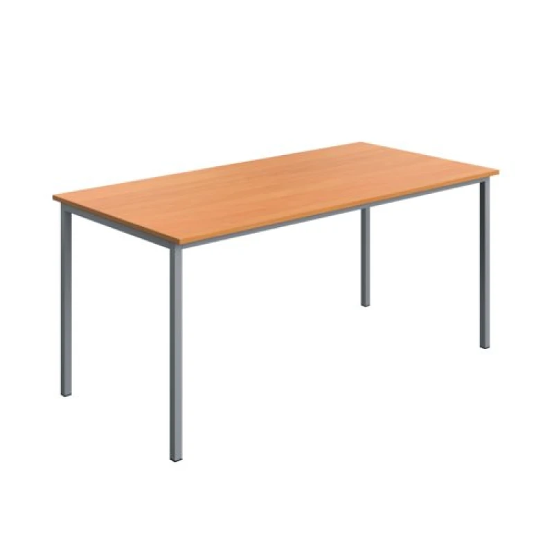 Image of Serrion Multipurpose Table 1600x800x730mm Beech/Silver KF800226