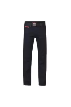 Image of London Kingsize Mario Bedford Cord Trousers With Belt