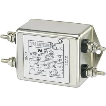 Image of EMI filter 250 V AC 5 A 5 mH L x W x H 75 x 51