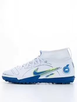 Image of Nike Junior Mercurial Superfly 8 Academy Astro Turf Football Boots - Grey, Size 3