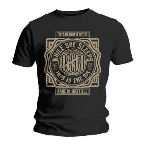 Image of While She Sleeps - This is Six Unisex XX-Large T-Shirt - Black