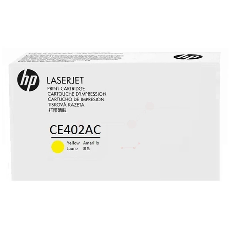 Image of HP CE402AC/507A Toner cartridge yellow Contract. 6K pages ISO/IEC 1979