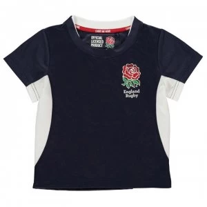 Image of RFU England Poly T Shirt Infant Boys - Navy