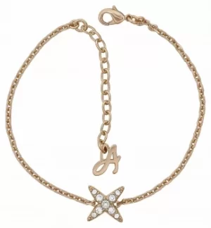 Image of "Adore 4 Point Star Bracelet 6.5-8" Rose Gold Plated 5303131 Jewellery