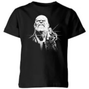 Image of Marvel Avengers Infinity War Fierce Thanos Kids T-Shirt - Black - 3-4 Years