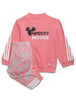 Image of Adidas Adidas Younger Unisex Mickey Mouse Crew & Pant Set
