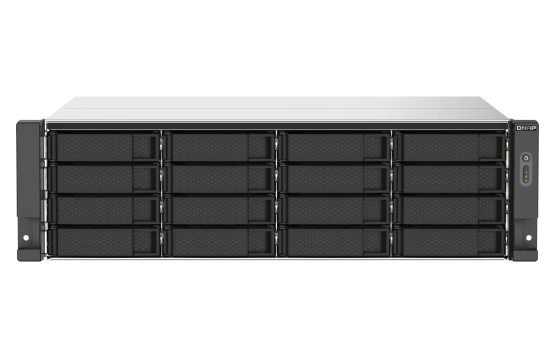 Image of QNAP QNAP TS-1673AU-RP-16G NAS/storage Server Rack (3U) Ryzen Embedded V1500B 16GB DDR4 0 TB QNAP QTS Black, Grey TS-1673AU-RP-16G