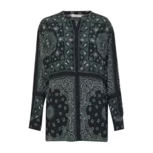 Image of Tommy Hilfiger Bandana Vis Relaxed Blouse Ls - Blue