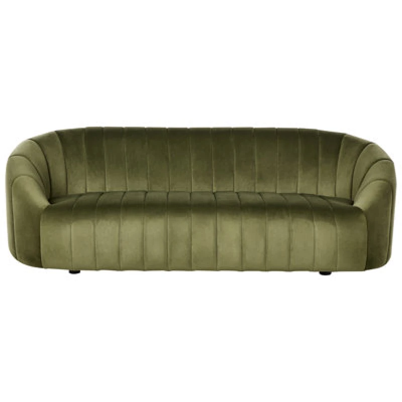 Image of Beliani Sofa 3 Seater Malung Velvet Dark Green