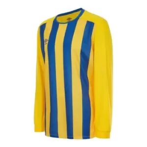 Image of Umbro Long Sleeve Stripe Jersey Mens - Yellow