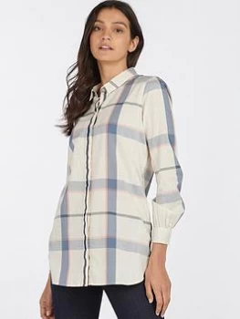 Image of Barbour Lothian Check Shirt - Blue Size 12, Women