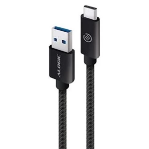 Image of Alogic Prime Series USB 3.1 (Gen 2) USB-A (Male) to USB-C (Male) Cable 1m Black