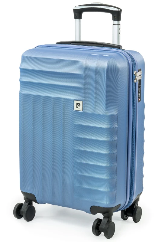 Image of Pierre Cardin Soleil 22" Wheeled Carry On Hard Sided Cabin Suitcase TSA Luggage Blue Size: Small Blue Unisex Small