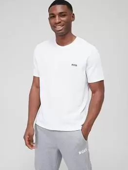 Image of BOSS Bodywear Waffle Lounge T-Shirt - White Size M Men