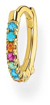 Image of Thomas Sabo 18k Yellow Gold Plated Single Hoop Earring Jewellery