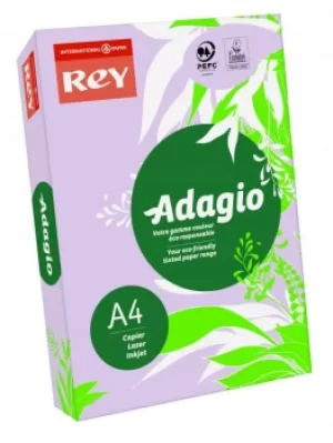 Image of Rey Adagio Paper A4 80gsm Lilac (Ream 500)