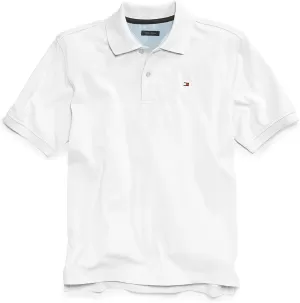 Image of Tommy Hilfiger Boys' Short Sleeve Polo Shirt - Bright White - 6 Years