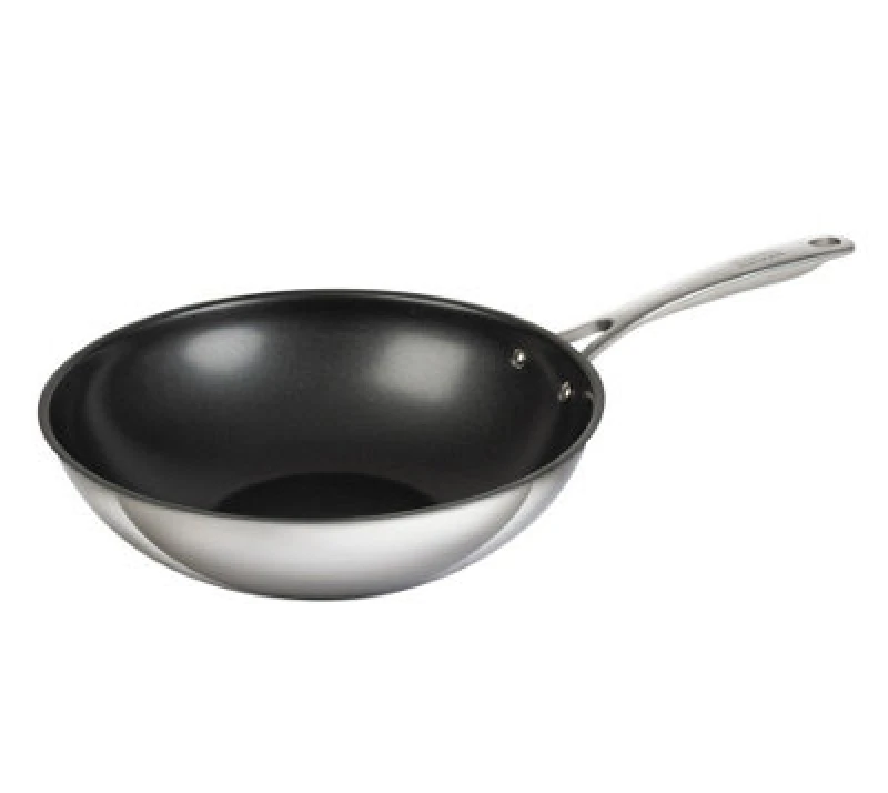 Image of Kuhn Rikon Allround Stainless Steel Non-Stick Wok, 28Cm