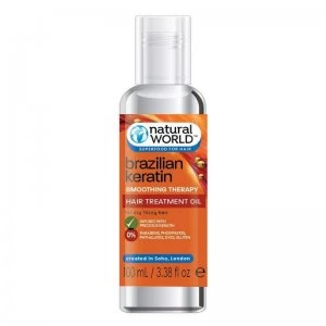 Image of Natural World Brazilian Keratin Hair Oil Twin Pack