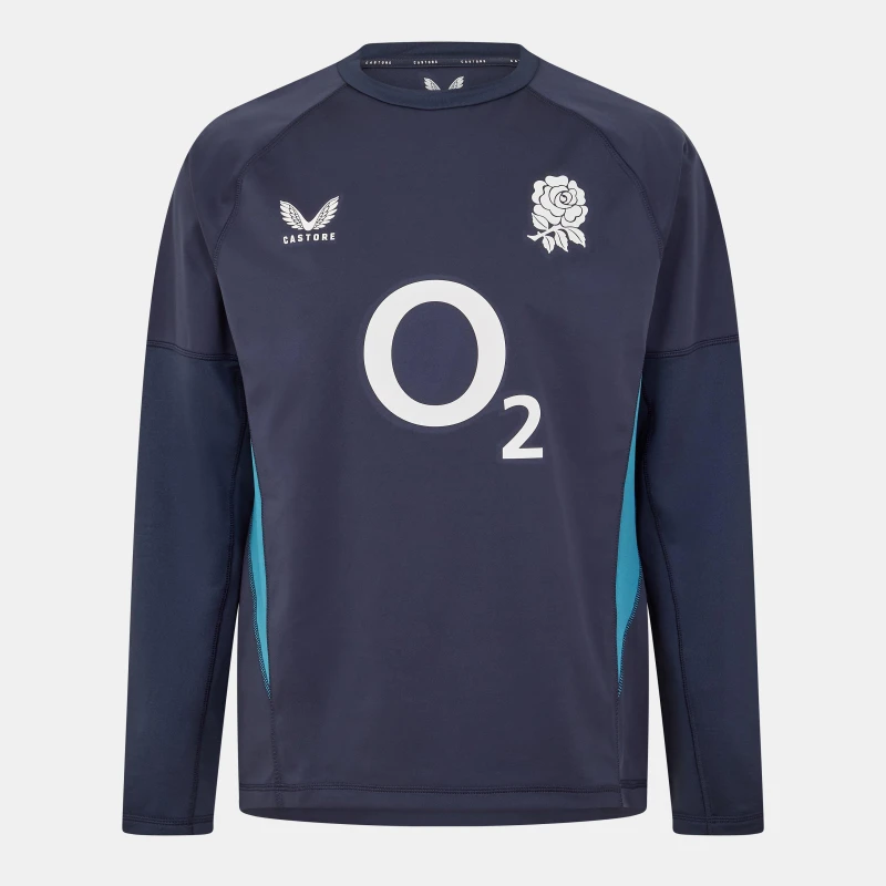 Image of Castore England Contact Drill Top 2025 Adults Ink/Storm male S