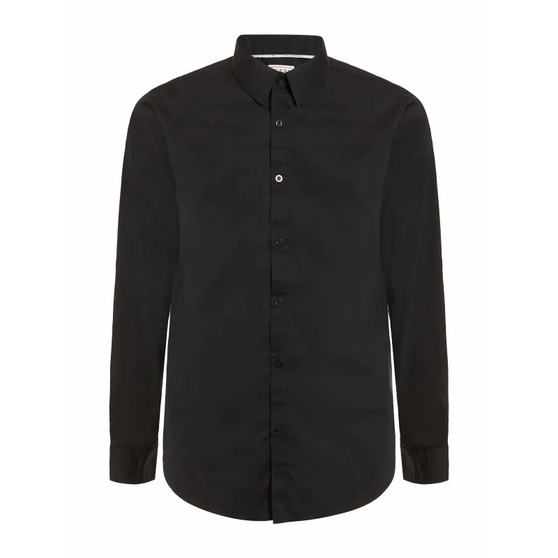 Image of Guess Long sleeve shirt Guess Sunset Noir Male L