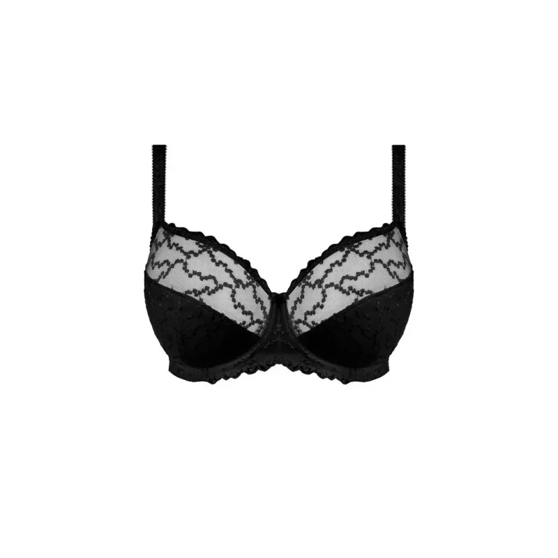 Image of Fantasie Womens underwired side-reinforced bra Fantasie Ana Noir Female 110F