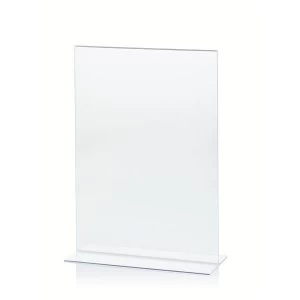 Image of Stand Up A4 Desktop Portrait Sign Holder Clear