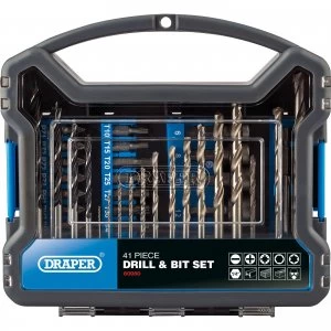 Image of Draper 41 Piece Drill Bit and Accessory Set