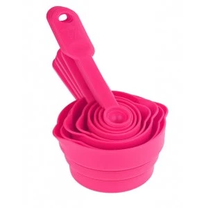 Image of Chef Aid Set Measuring Cups And Spoons 8 Piece