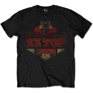Image of ZZ Top - Lowdown Unisex Medium T-Shirt - Black