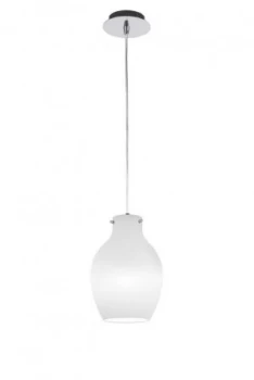 Image of Dome Ceiling Pendant 18cm Round, 1 x E27 (Max 60W), White